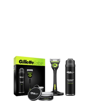 Gilette Labs Regime Kit with razor, moisturiser, shave gel and stand
