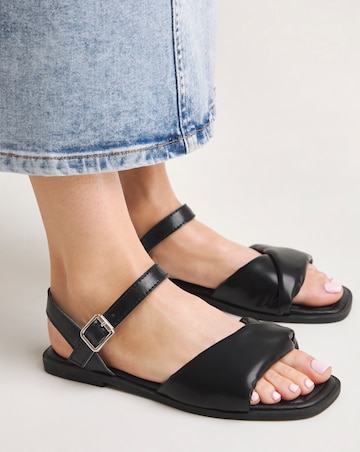 Bibi Soft Padded Ankle Strap Sandals Extra Wide EEE Fit Simply Comfort