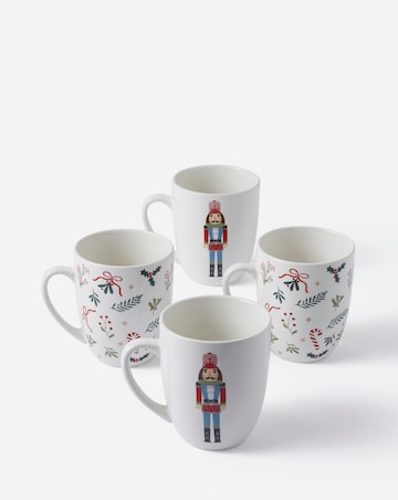 Merry Berries & Bows Set of 4 Mugs