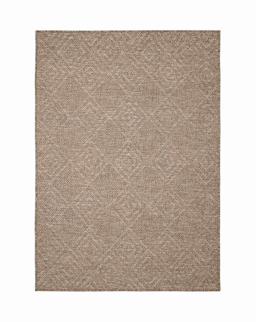 Indoor and Outdoor Natural Finish Diamonds Rug