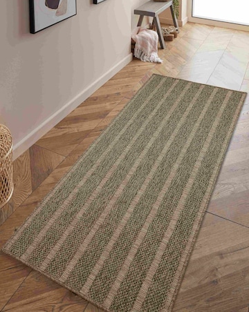 Indoor Outdoor Natural Stripe Runner
