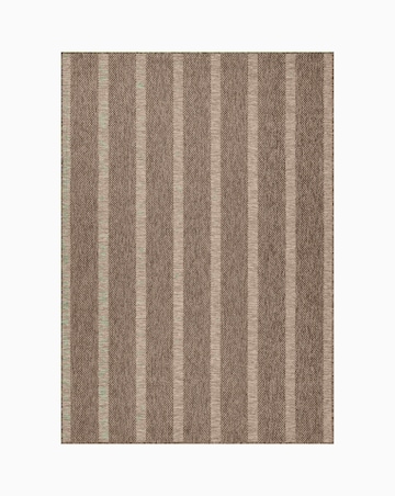 Indoor Outdoor Natural Stripe Rug