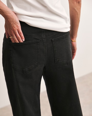 Anthology Washed Black Wide Leg Jeans