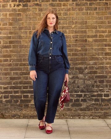Anthology Indigo Barrel Leg Jean