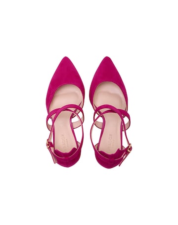 Paradox London Ffion Wide E Fit Block Heel Courts