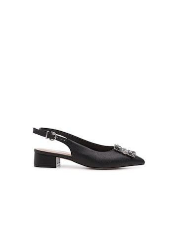 Paradox London Fortune Wide Fit Low Block Heels