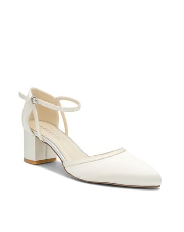 Paradox London Aviana Mid Block Heel Courts