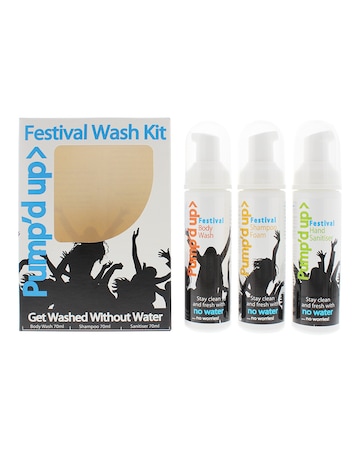 Pump'd Up Travel Kit - Body Wash Shampoo Hand Sanitiser