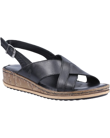 Hush Puppies Elena Cross Over Wedge Sandal