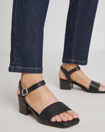 Simply Be Marseille Block Heel Barely There Sandals - Extra Wide Fit (EEE)