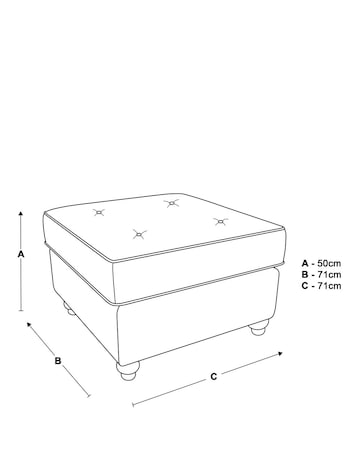 Oakland Faux Leather Footstool