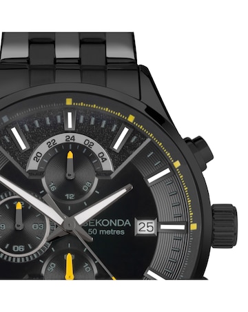 Sekonda Speed Mens Black Dual Time Watch