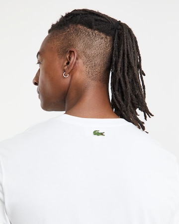 Lacoste Short Sleeve Large Croc Logo T-Shirt - White