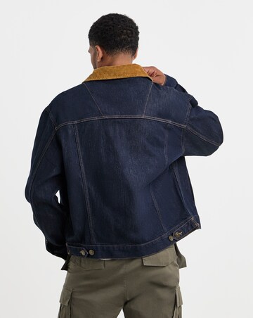 Timberland Cord Collar Denim Jacket - Blue