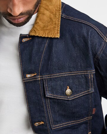 Timberland Cord Collar Denim Jacket - Blue