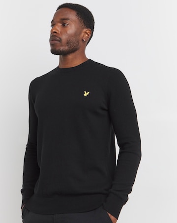 Lyle & Scott Black Classic Cotton Merino Jumper