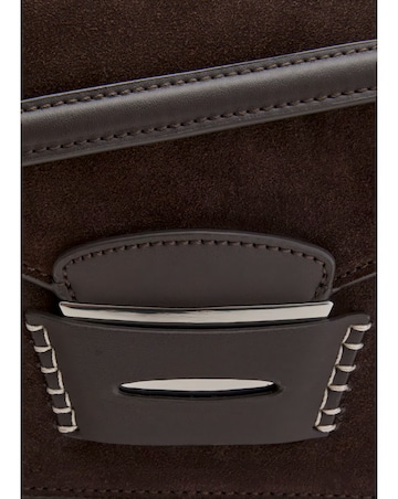 Mango Real Suede Western Shoulder Bag