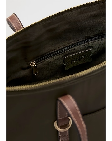 Mango Nylon Shopper Tote Bag