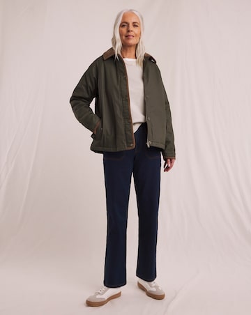 Julipa Cord Wax Look Padded Jacket