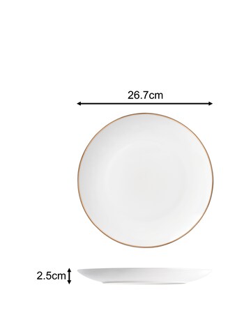 Waterside Goldline 12 Piece Dinner Set