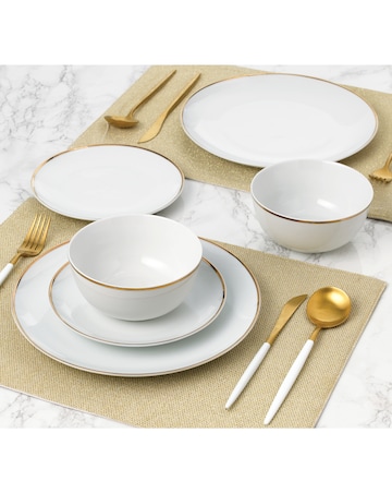Waterside Goldline 12 Piece Dinner Set