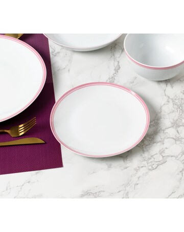 Waterside St. Ives Pink 16 Piece Dinner Set