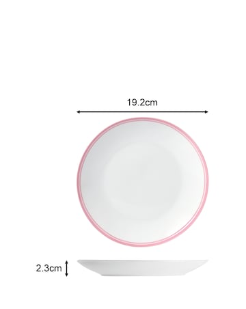 Waterside St. Ives Pink 16 Piece Dinner Set