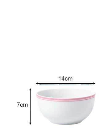 Waterside St. Ives Pink 16 Piece Dinner Set