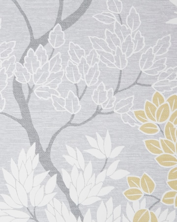 Fresco Lykke Tree Ochre Floral Wallpaper