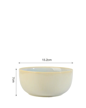 Waterside Cream Embossed Reactive Glaze 16 Piece Dinner Set