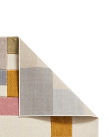 Think Rugs Matrix Modern Geometric Rug - Blocks Multi
