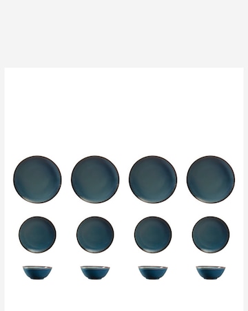 Mason Cash Blue Reactive Glaze 12 Piece Dinner Set