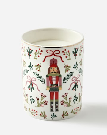 Merry Berries & Bows Ceramic Candle