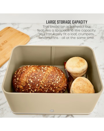 Swan Nordic Bread Bin Oatmeal