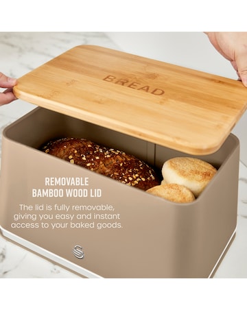 Swan Nordic Bread Bin Oatmeal