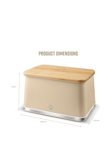 Swan Nordic Bread Bin Oatmeal