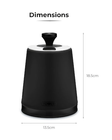 Tower Sera Set of 3 Canisters Black