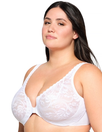 Glamorise Plus Size WonderWire Lace Front-Fastening 9245