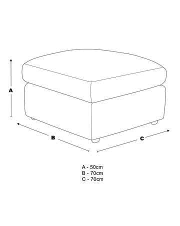 Ferguson Jumbo Cord Footstool
