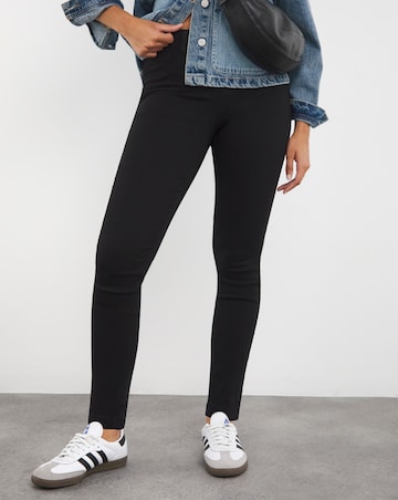 Simply Be Bella Black Pull On Slim Leg Jeggings
