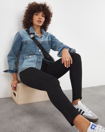 Simply Be Bella Black Pull On Slim Leg Jeggings