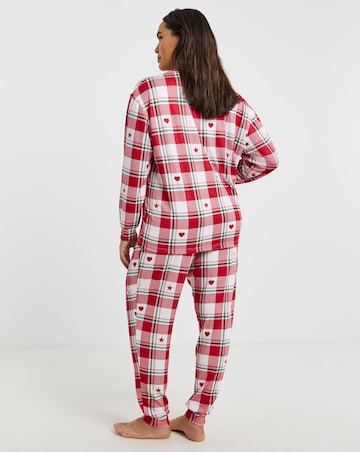 Simply Be Check Supersoft Twosie Pyjama Set