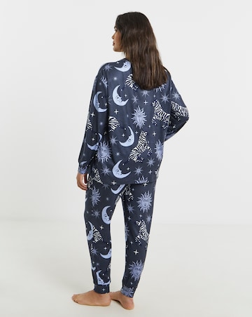 Simply Be Celestial Zebra Supersoft Pyjama Twosie