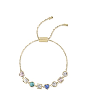 Radley 18ct Gold Plated Multi Stone Friendship Style Bracelet