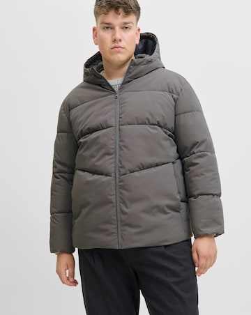 Jack & Jones Global Puffer Coat - Grey