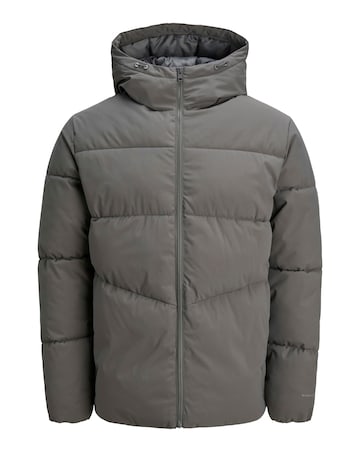 Jack & Jones Global Puffer Coat - Grey