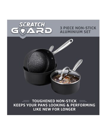 Prestige Scratch Guard Saucepan Set 16,18,20 CM