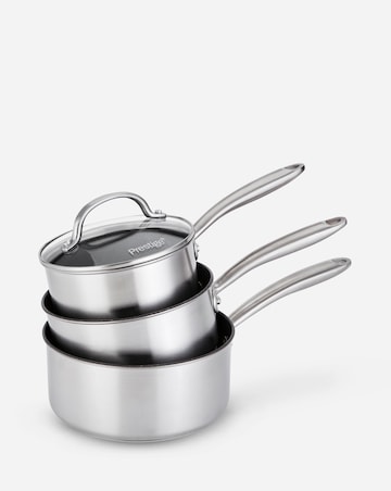 Prestige Scratch Guard 3 Piece Pan Set 16,18,20 CM