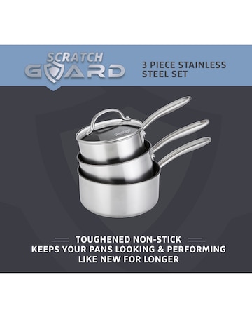Prestige Scratch Guard 3 Piece Pan Set 16,18,20 CM