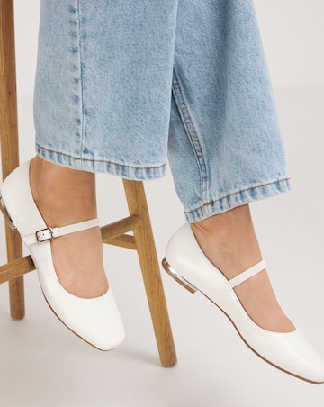 Emilie Mary Jane Stretch Ballerina Shoes Wide E Fit Simply Comfort